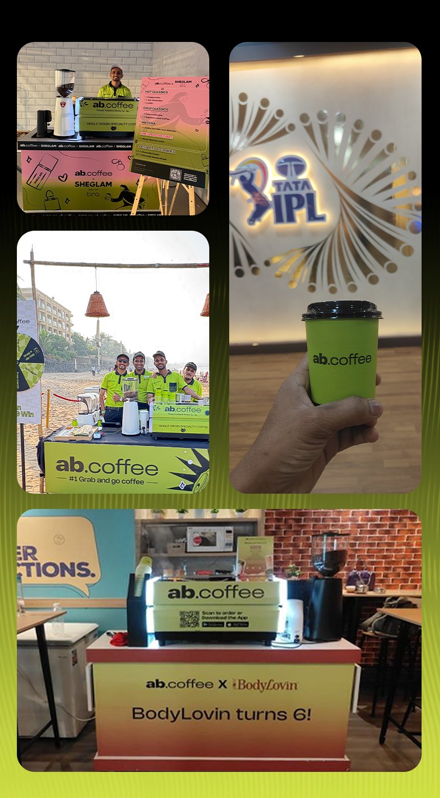 abcoffee serving at a live event
