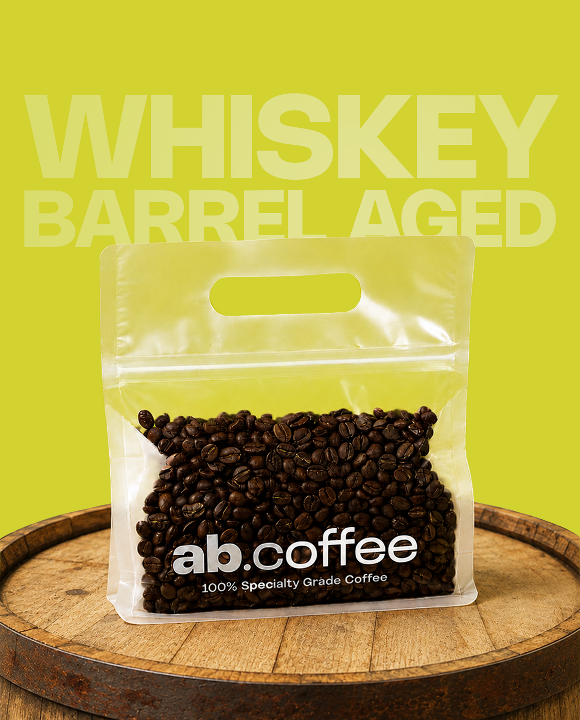 Whiskey Barrel Aged Coffee Beans
