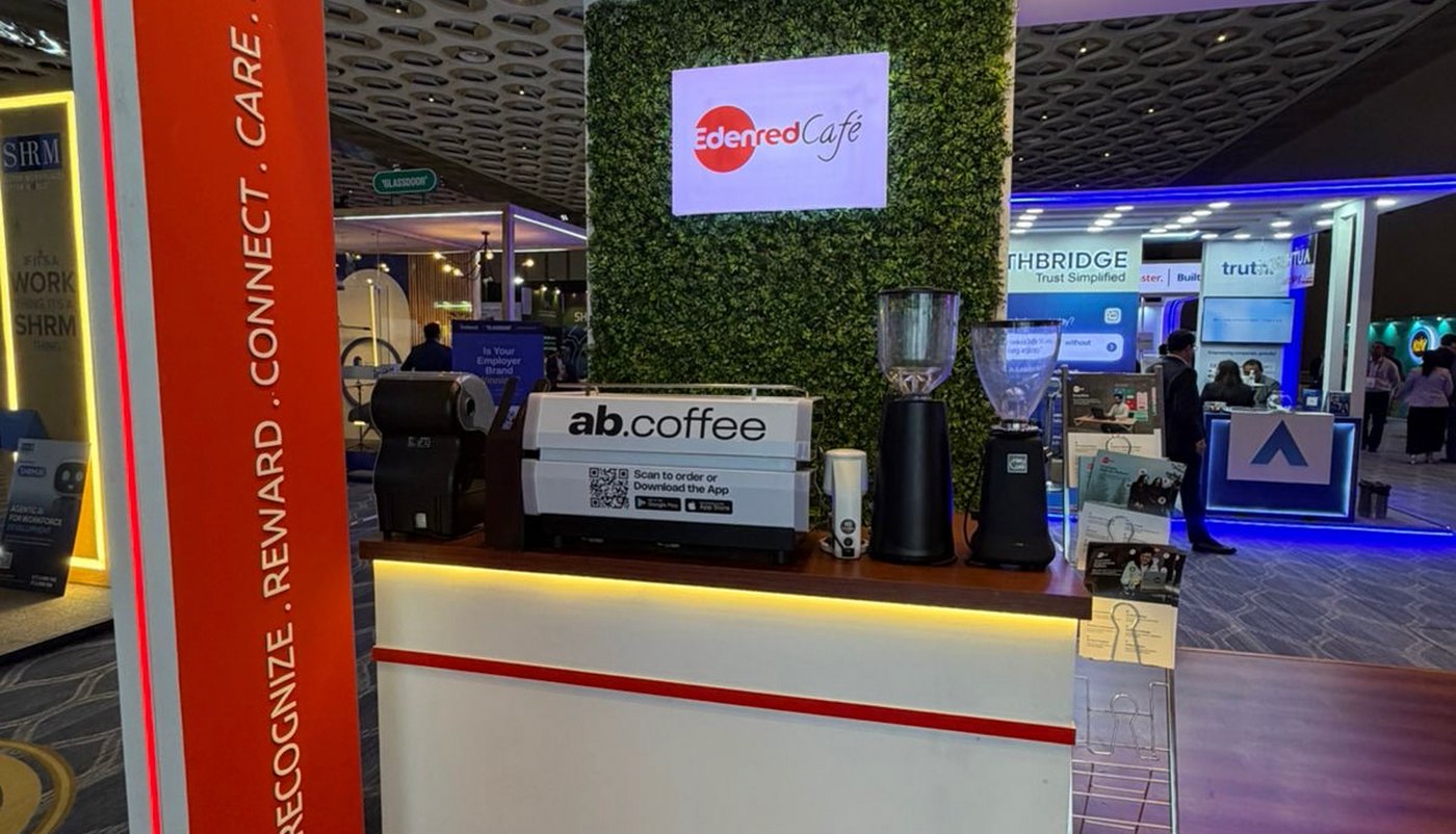 abcoffee counter at a corporate expo